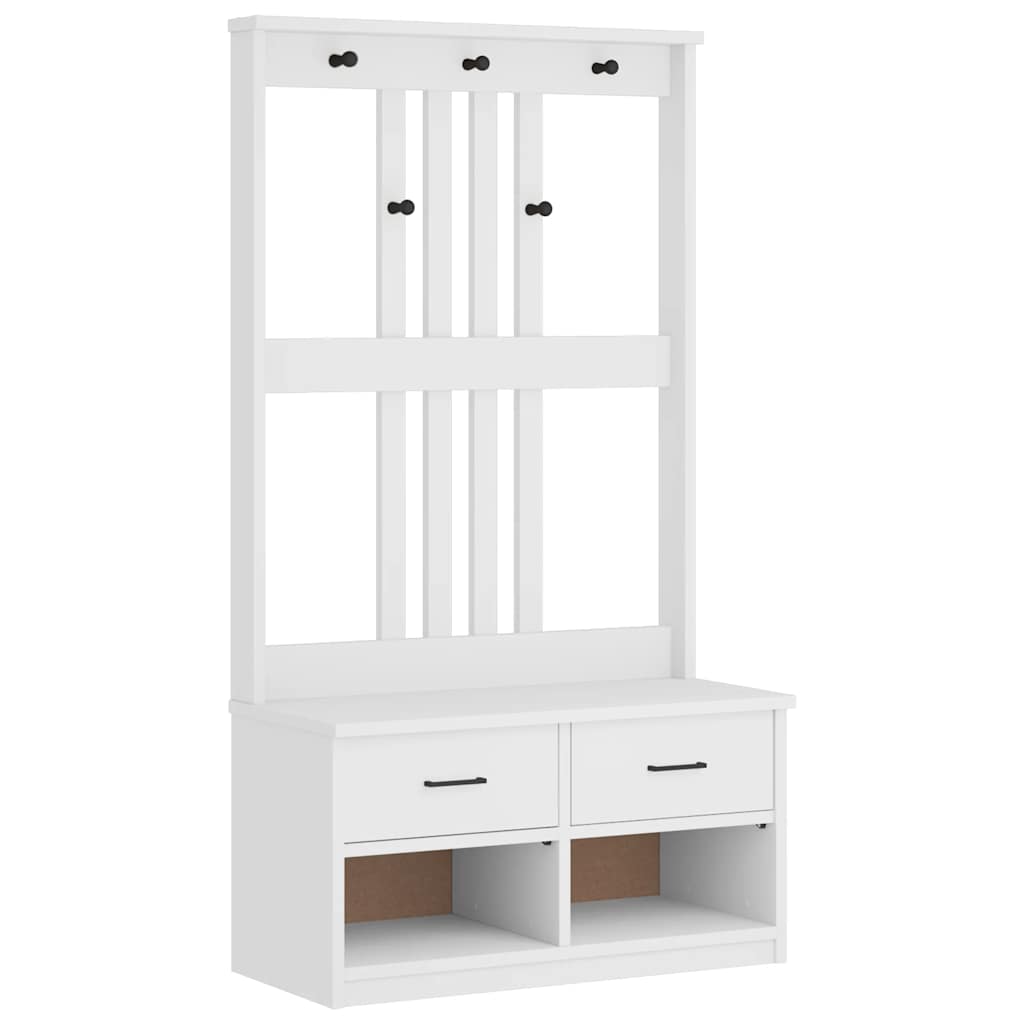 Portemanteau SANDNES  87x40x159,5 cm bois massif pin - Imagem 2
