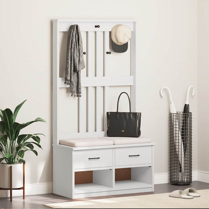 Portemanteau SANDNES  87x40x159,5 cm bois massif pin - Imagem 3