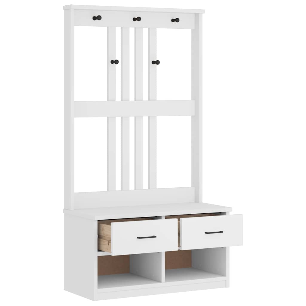 Portemanteau SANDNES  87x40x159,5 cm bois massif pin - Imagem 5