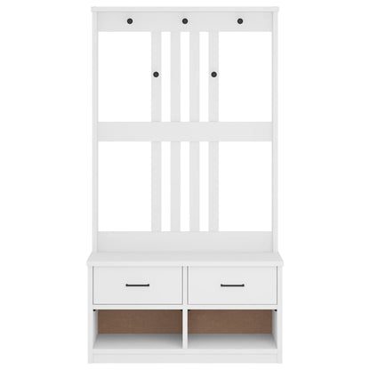 Portemanteau SANDNES  87x40x159,5 cm bois massif pin - Imagem 6