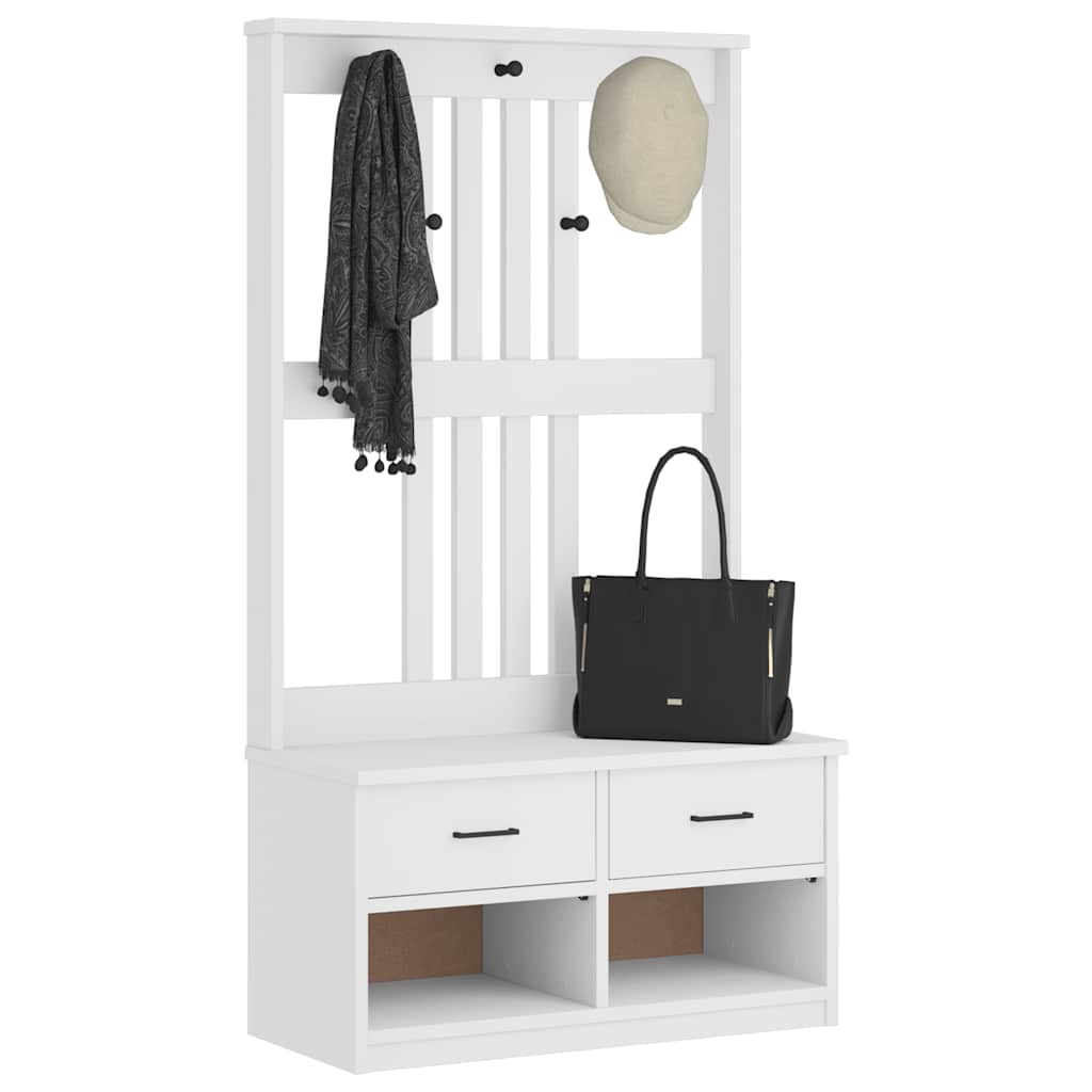 Portemanteau SANDNES  87x40x159,5 cm bois massif pin - Imagem 1