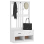 Portemanteau SANDNES  87x40x159,5 cm bois massif pin - Imagem 1