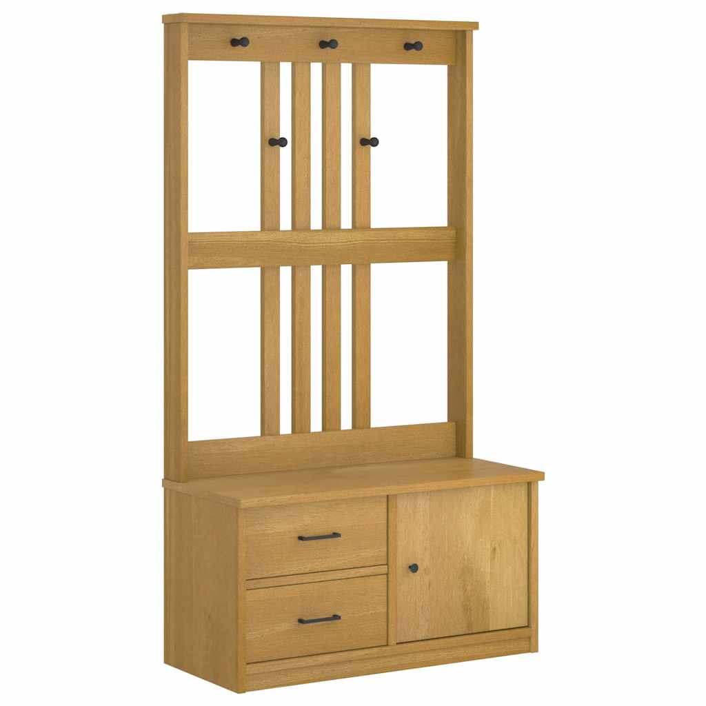 Portemanteau SANDNES 87x40x159,5 cm bois massif pin - Imagem 15