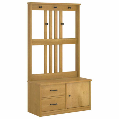 Portemanteau SANDNES 87x40x159,5 cm bois massif pin - Imagem 15