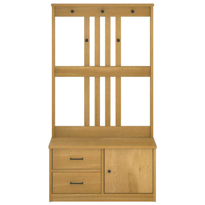 Portemanteau SANDNES 87x40x159,5 cm bois massif pin - Imagem 18