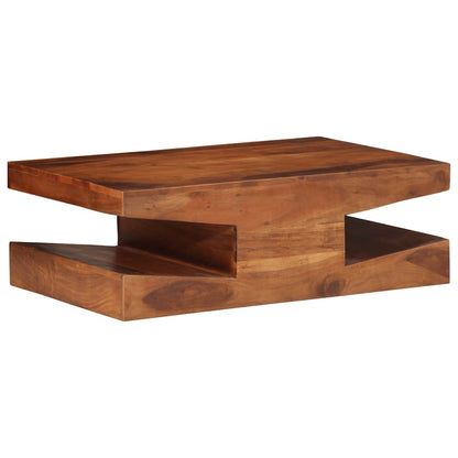 Table basse 90x60x30 cm bois massif d'acacia - Imagem 1