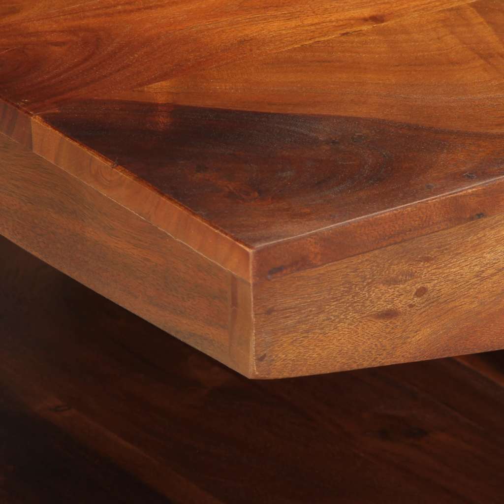 Table basse 90x60x30 cm bois massif d'acacia - Imagem 5