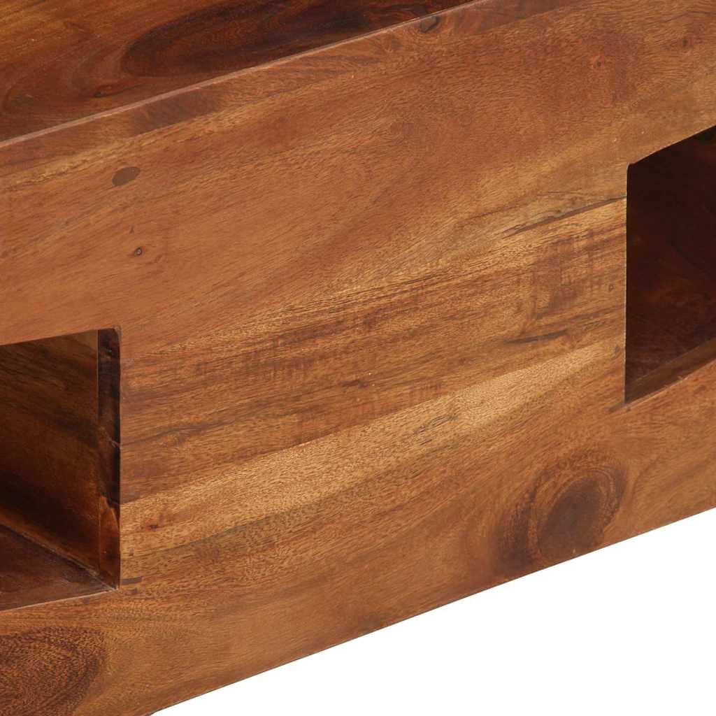 Table basse 90x60x30 cm bois massif d'acacia - Imagem 6