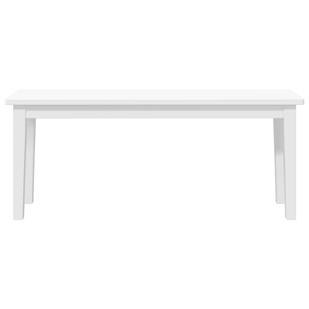 Banc 110 cm  bois massif caoutchouc - Imagem 4