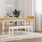 Banc 110 cm  bois massif caoutchouc - Imagem 1
