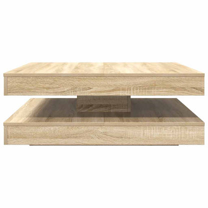Table basse rotative à 360 degrés chêne fumé 90x90x34,5 cm - Imagem 14