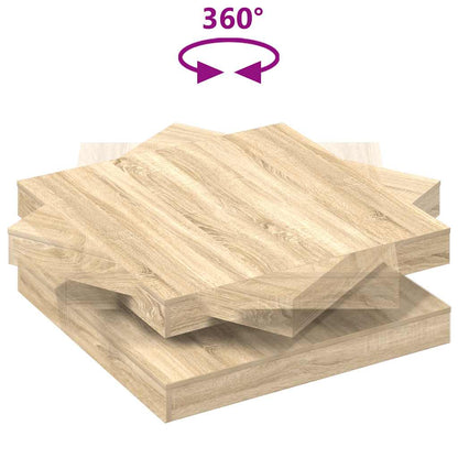 Table basse rotative à 360 degrés chêne fumé 90x90x34,5 cm - Imagem 17