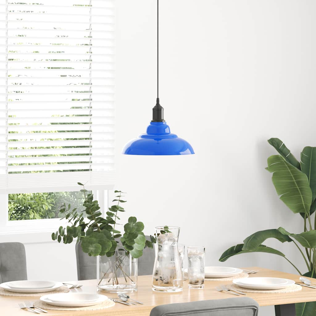 Lampe suspendue réglable hauteur E27  foncé Ø 31 cm métal - Imagem 3