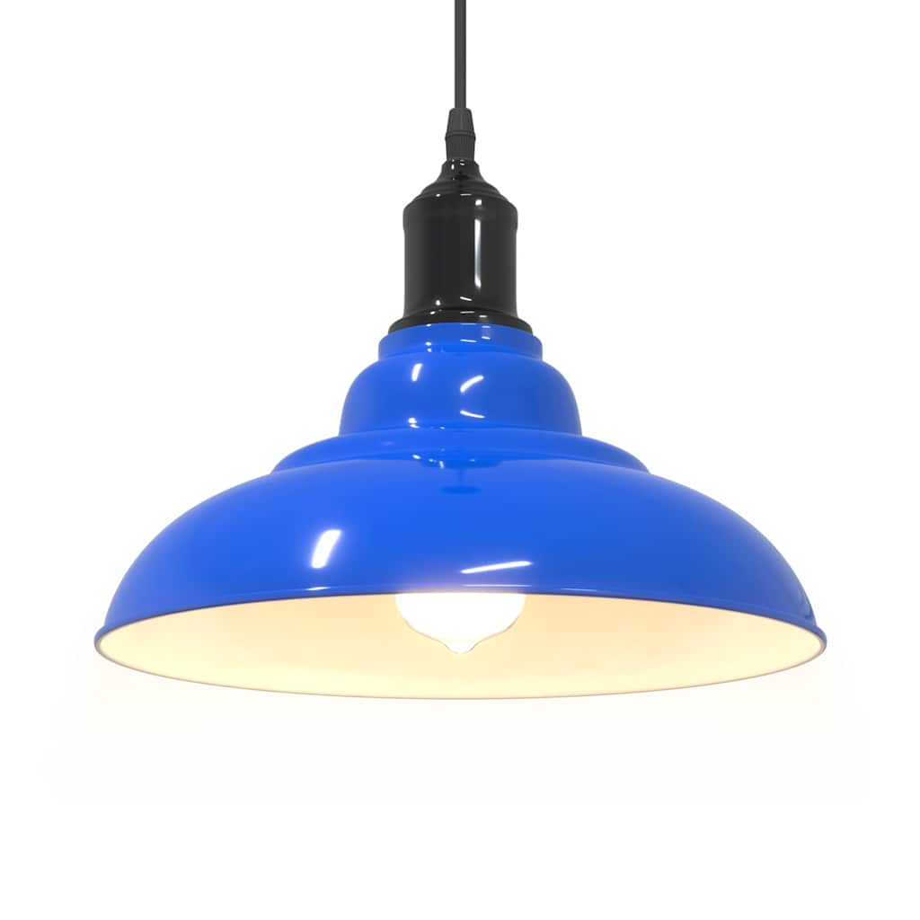 Lampe suspendue réglable hauteur E27  foncé Ø 31 cm métal - Imagem 5