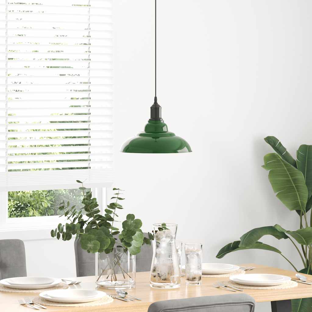 Lampe suspendue réglable hauteur E27 foncé - Ø 31 cm métal - Sensuri Maison