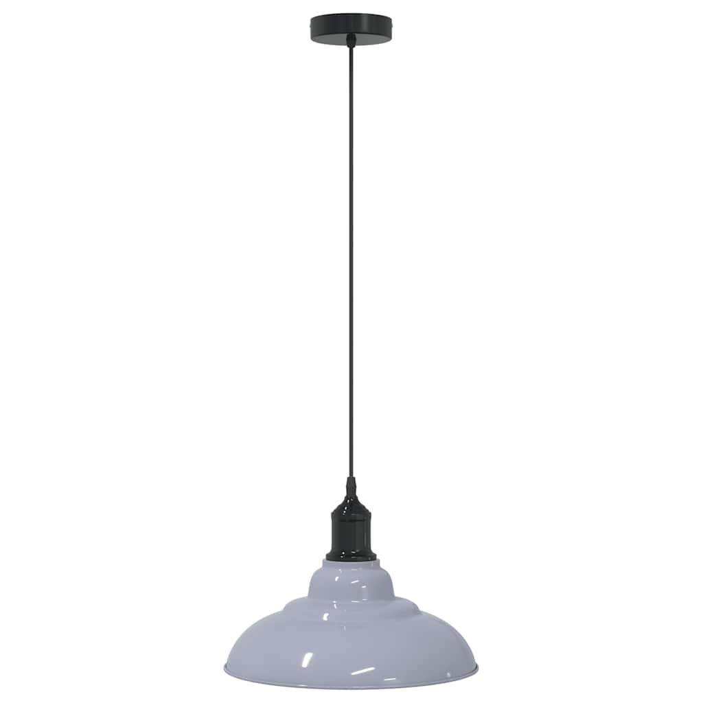 Lampe suspendue réglable hauteur E27  foncé Ø 31 cm métal - Imagem 13