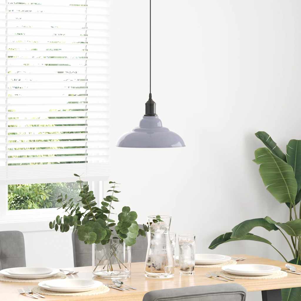 Lampe suspendue réglable hauteur E27  foncé Ø 31 cm métal - Imagem 14