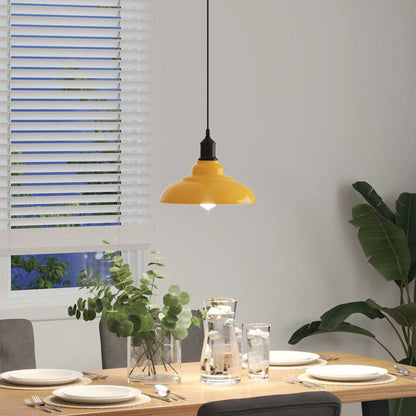 Lampe suspendue réglable hauteur E27 foncé - Ø 31 cm métal - Sensuri Maison