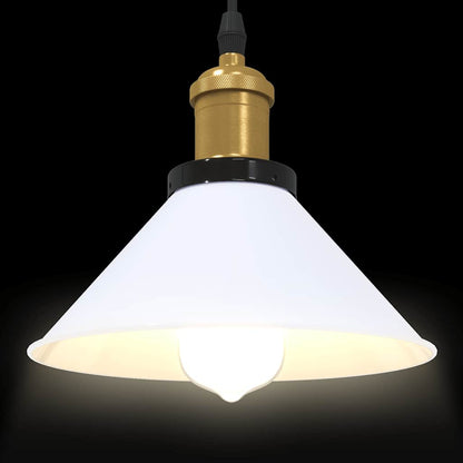 Lampe suspendue réglable hauteur E27  brillant Ø22cm métal - Imagem 6