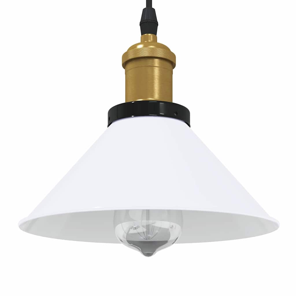 Lampe suspendue réglable hauteur E27  brillant Ø22cm métal - Imagem 1