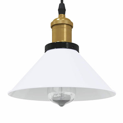 Lampe suspendue réglable hauteur E27  brillant Ø22cm métal - Imagem 1