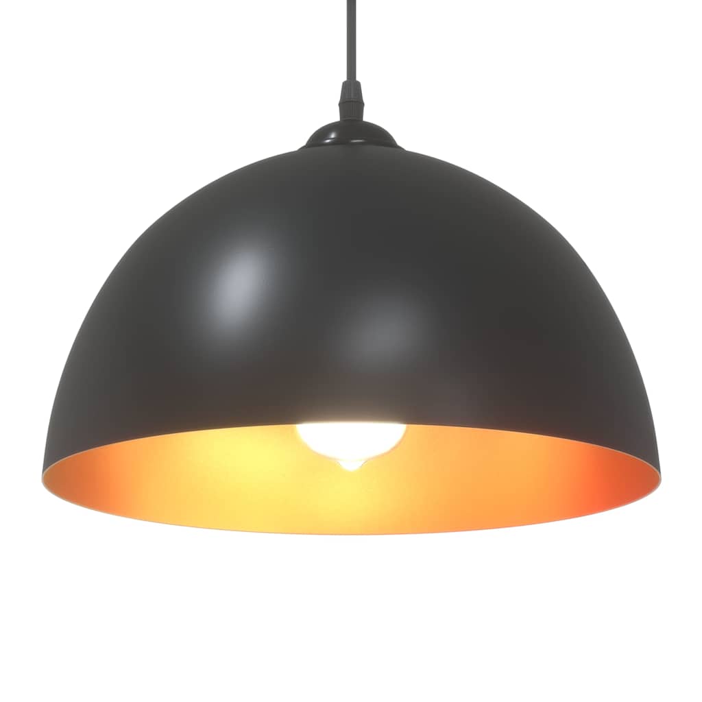 Lampes suspendues 2 pcs hauteur réglable E27  Ø 30 cm métal - Imagem 6