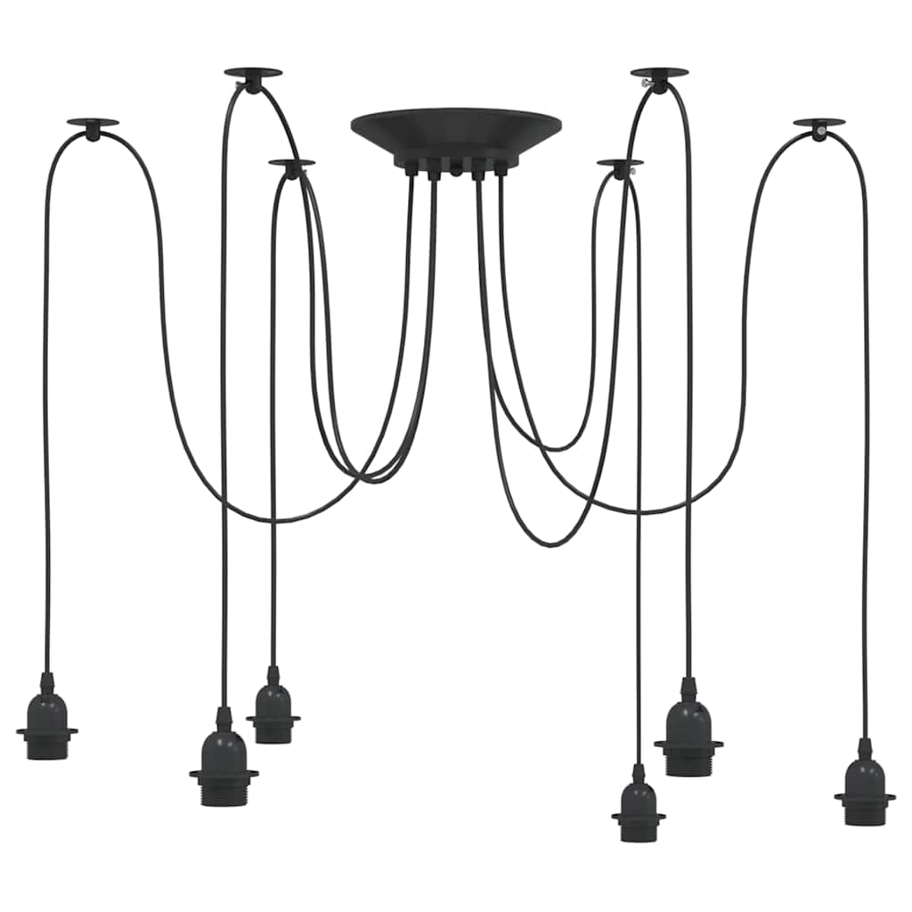 Lampe suspendue avec 6 porte-lampes E27  métal - Imagem 2