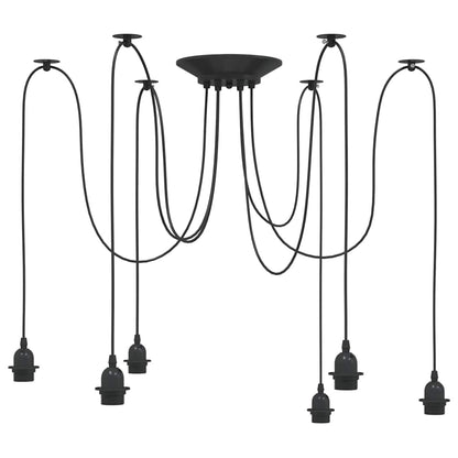 Lampe suspendue avec 6 porte-lampes E27  métal - Imagem 2