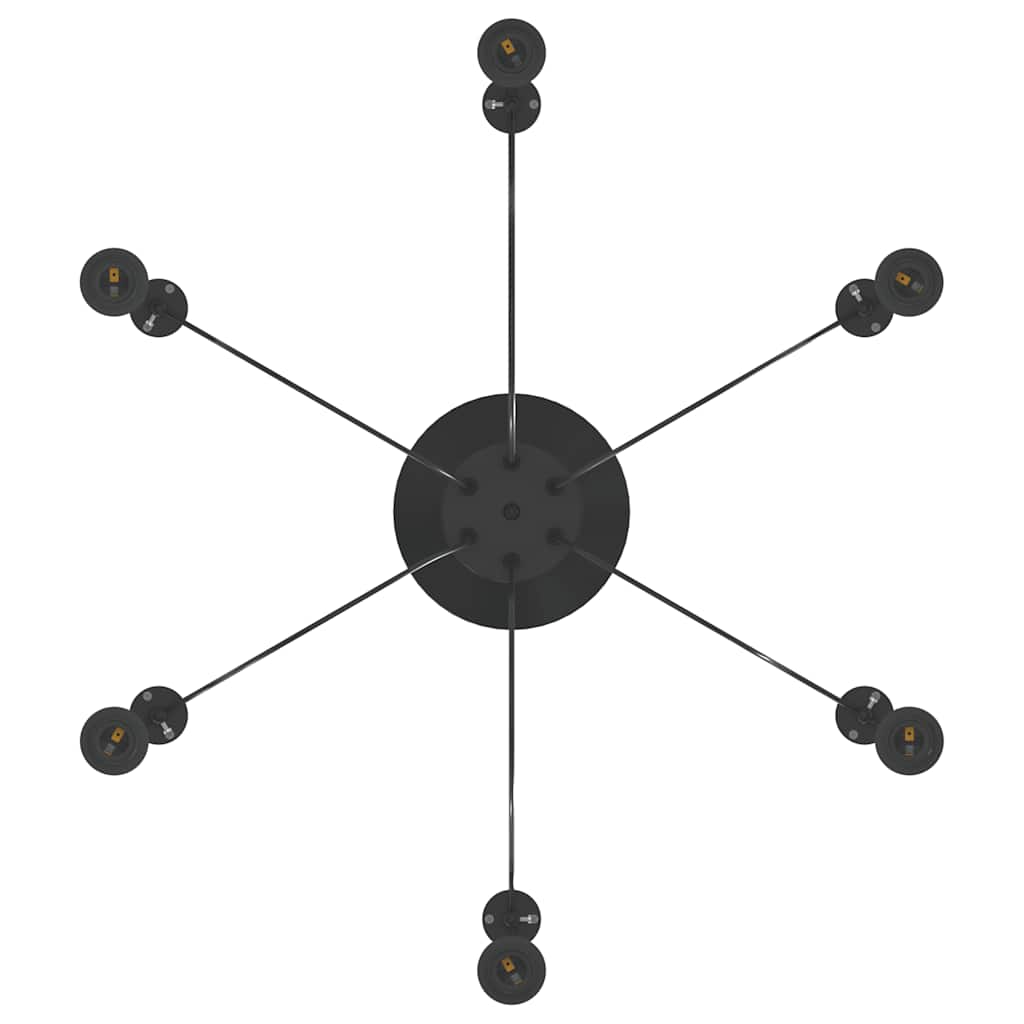 Lampe suspendue avec 6 porte-lampes E27  métal - Imagem 12