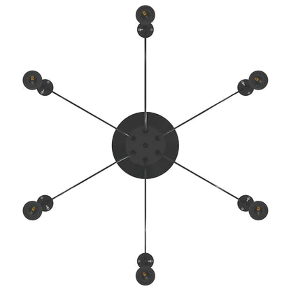Lampe suspendue avec 6 porte-lampes E27  métal - Imagem 12