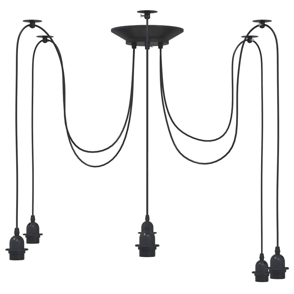 Lampe suspendue avec 6 porte-lampes E27  métal - Imagem 5
