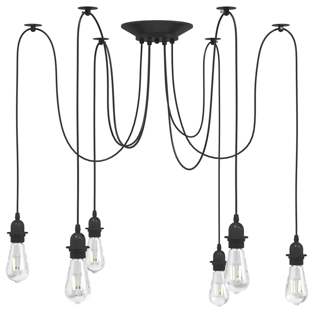 Lampe suspendue avec 6 porte-lampes E27  métal - Imagem 1