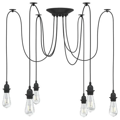 Lampe suspendue avec 6 porte-lampes E27  métal - Imagem 1