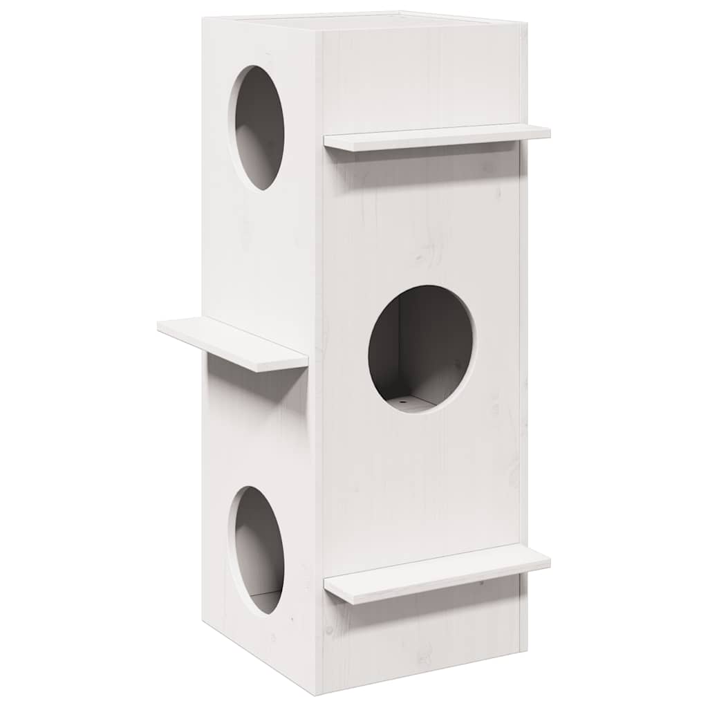 Maison pour chat  43x43x90 cm bois de pin massif - Imagem 1