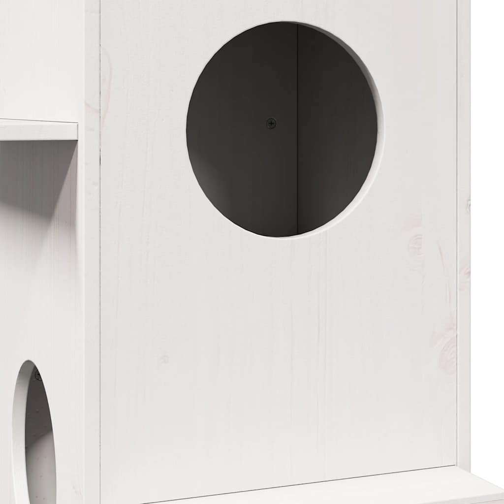 Maison pour chat  43x43x90 cm bois de pin massif - Imagem 6