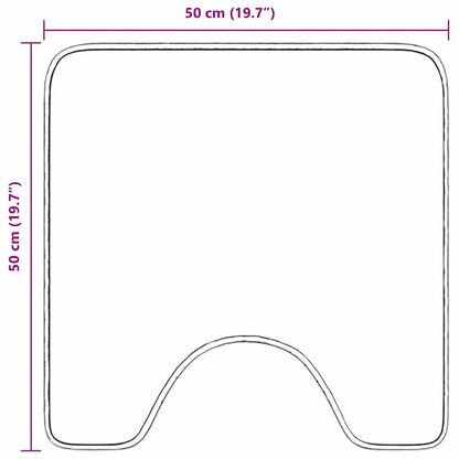Tapis de bain antidérapant avec découpe pour toilette - Sensuri Maison