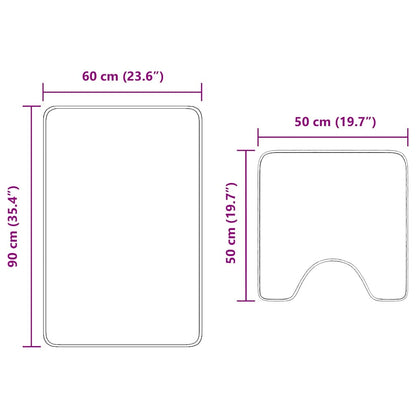 Ensemble de tapis de bain antidérapants 2 pcs - Sensuri Maison