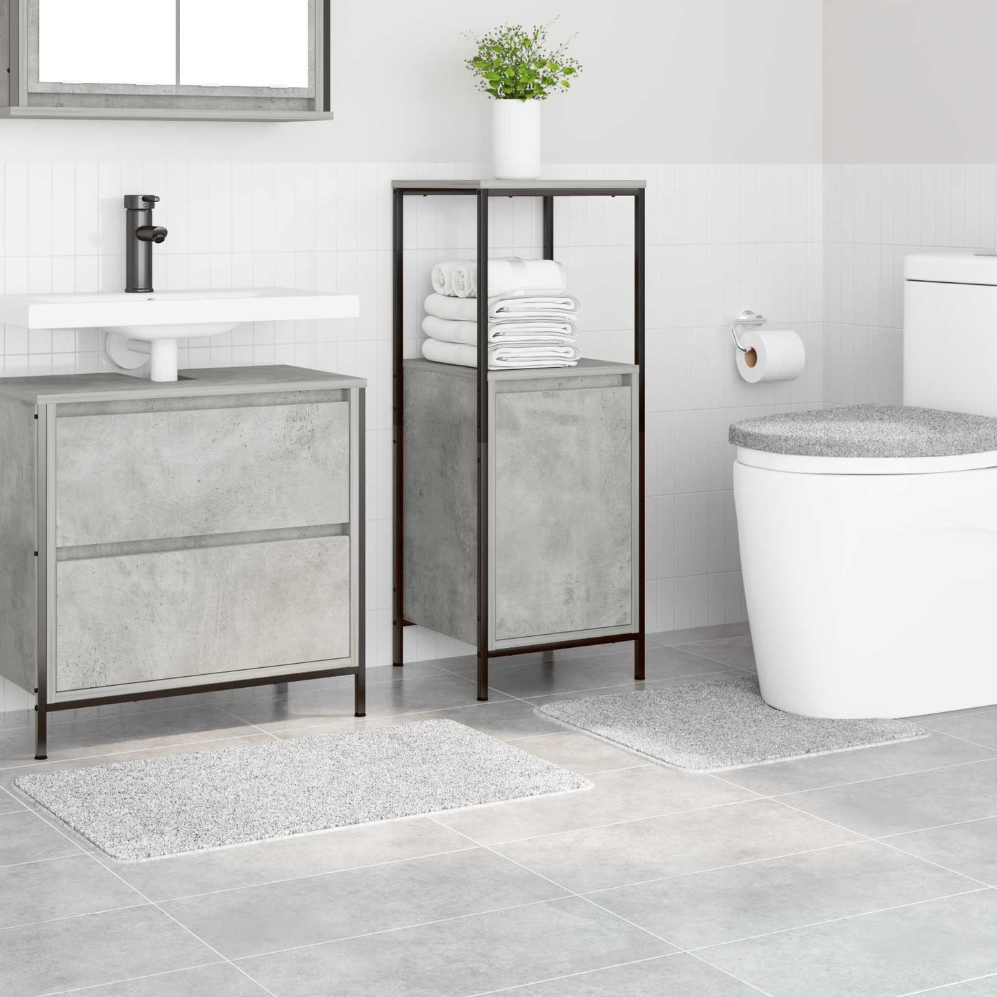 Ensemble de tapis de bain antidérapants 3 pcs  PP - Imagem 3