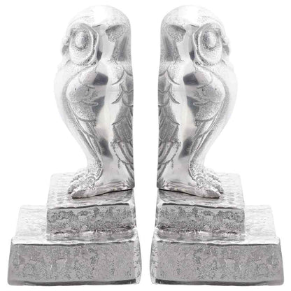Serre-livres 2 pcs - Argenté Aluminium - Sensuri Maison
