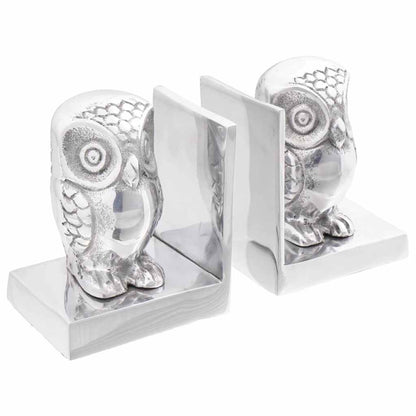 Serre-livres 2 pcs Argenté  Aluminium - Imagem 1