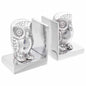 Serre-livres 2 pcs Argenté  Aluminium - Imagem 1