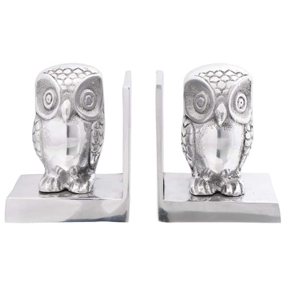 Serre-livres 2 pcs Argenté  Aluminium - Imagem 4