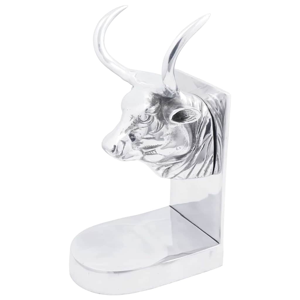 Serre-livres 2 pcs Argenté  Aluminium - Imagem 20