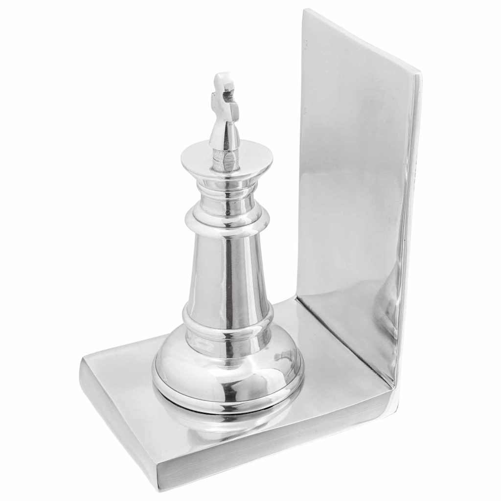 Serre-livres 2 pcs Argenté  Aluminium - Imagem 10