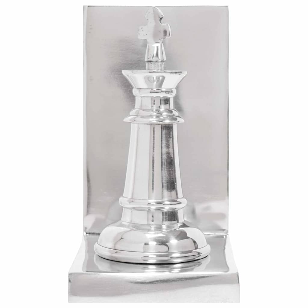 Serre-livres 2 pcs Argenté  Aluminium - Imagem 13