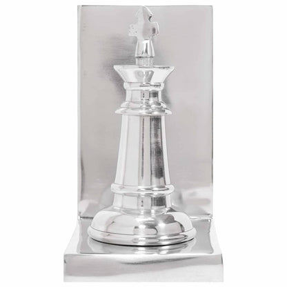 Serre-livres 2 pcs Argenté  Aluminium - Imagem 13
