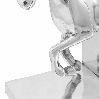 Serre-livres 2 pcs - Argenté Aluminium - Sensuri Maison