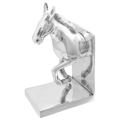 Serre-livres 2 pcs - Argenté Aluminium - Sensuri Maison