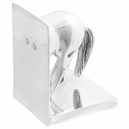 Serre-livres 2 pcs - Argenté Aluminium - Sensuri Maison
