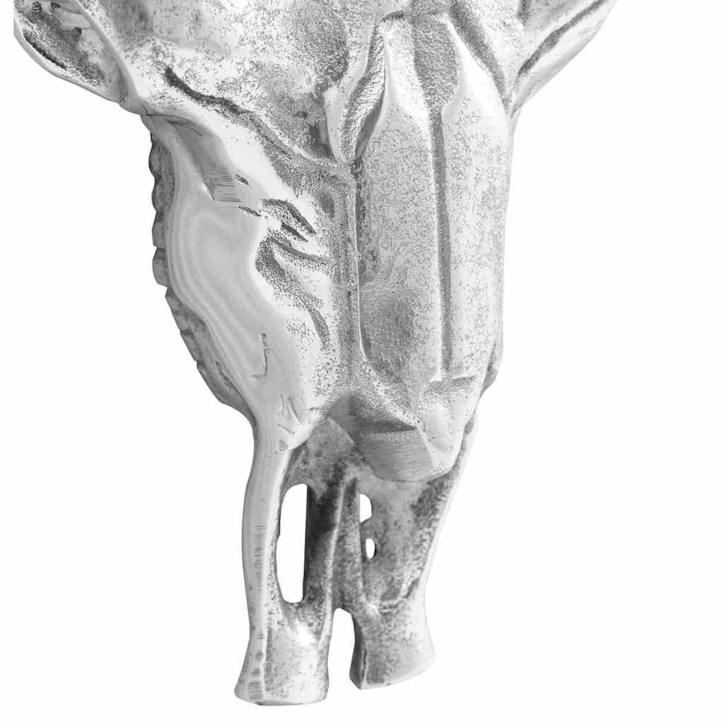 Crâne de taureau Argenté  Aluminium - Imagem 15